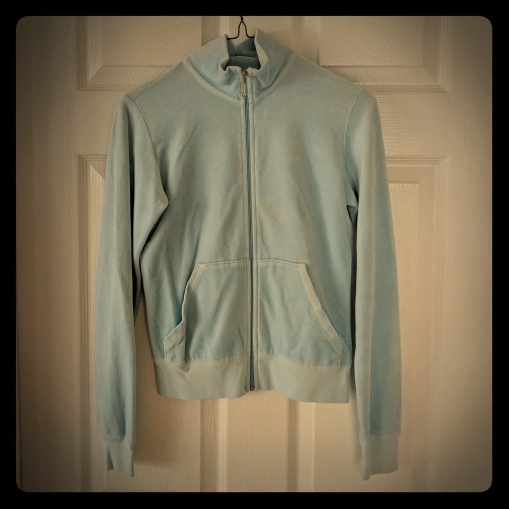 Juicy Couture light blue velour jacket